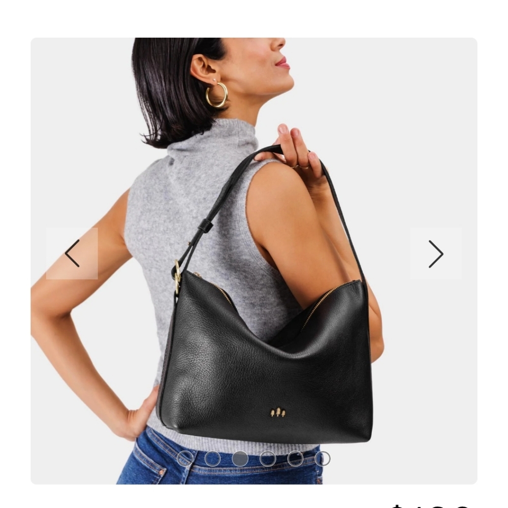 Portland Leather Slouchy Shoulder Bag - large